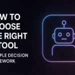 How to choose the right AI tool - A simple decision framework