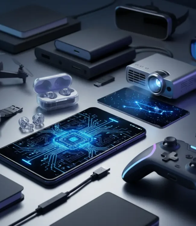 An image showing different gadgets